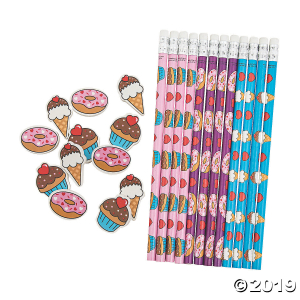 Scented Valentine Pencils with Eraser (24 Piece(s))