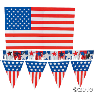 Plastic Patriotic Outdoor Decorating Kit (1 Set(s))