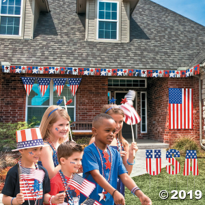 Plastic Patriotic Outdoor Decorating Kit (1 Set(s))