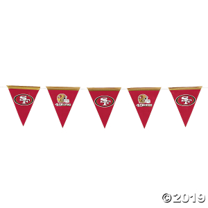 NFL® San Fransisco 49ers Plastic Pennant Banner (1 Piece(s))