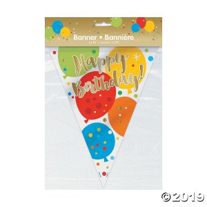 Bright Birthday Pennant Banner (1 Piece(s))