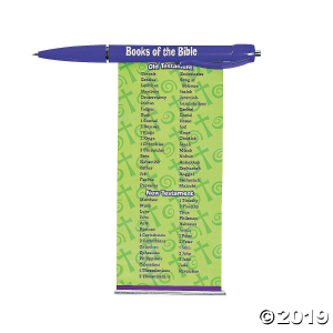 Religious Books of the Bible Scroll Pen (Per Dozen)