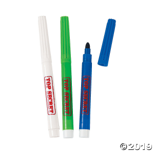 2-Color Top Secret Invisible Ink Markers (Per Dozen)