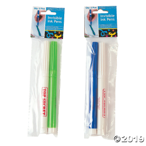 2-Color Top Secret Invisible Ink Markers (Per Dozen)