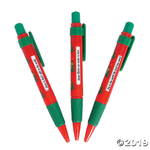 Christmas Religious Message Pens (Per Dozen)