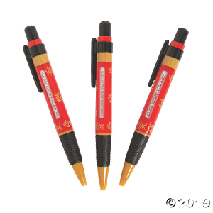 Chinese New Year Message Pens (Per Dozen)