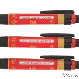 Chinese New Year Message Pens (Per Dozen)