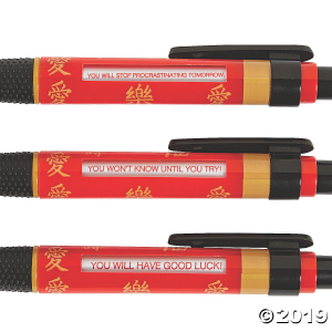 Chinese New Year Message Pens (Per Dozen)