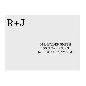 Personalized Classic Wedding Response Cards (25 Piece(s))