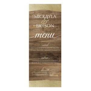 Personalized Rustic Chic Menu Cards (25 Piece(s))