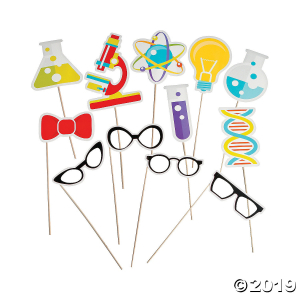 Science Party Photo Stick Props (Per Dozen)