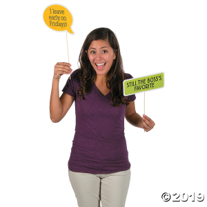 Work Party Photo Stick Props (Per Dozen)