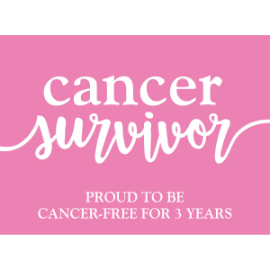 Personalized Cancer Survivor Sign (1 Piece(s))