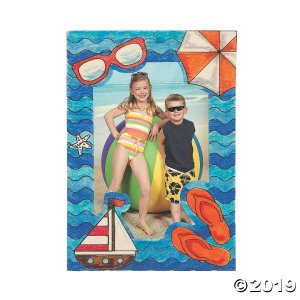 Color Your Own Beach Picture Frame Magnets (Per Dozen)