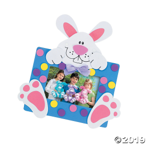 Easter Bunny Picture Frame Magnet Craft Kit (Makes 12)