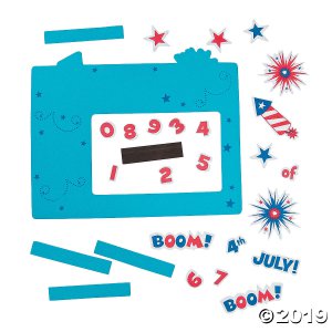 4th of July Picture Frame Magnet Craft Kit (Makes 12)