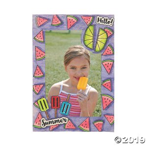 Color Your Own Summer Picture Frame Magnets (Per Dozen)