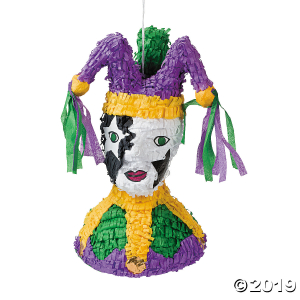 Papier-Mâché Mardi Gras Jester Piñata