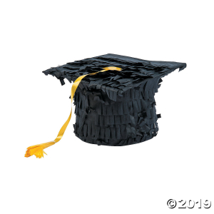 Mini Mortarboard Piñata Decorations (3 Piece(s))