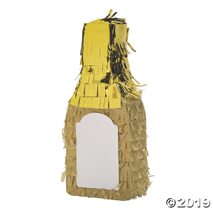 Mini Blank Champagne Piñata Decorations (6 Piece(s))