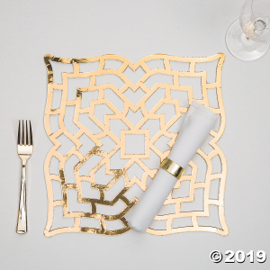 Gold Foil Placemats (24 Piece(s))