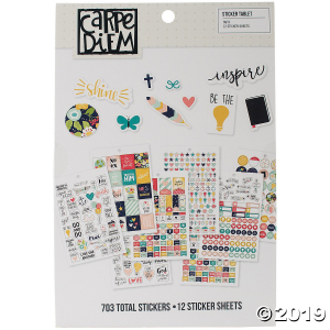 Simple Stories Carpe Diem Faith A5 Stickers 12/Pkg (12 Sheet(s))