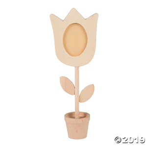 DIY Wood Flower Photo Holders (Per Dozen)