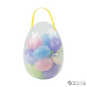 Large Egg Container with Easter Eggs - 18 Pc. (1 Set(s))
