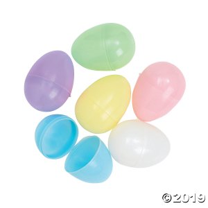 Pastel Plastic Easter Eggs - 144 Pc.