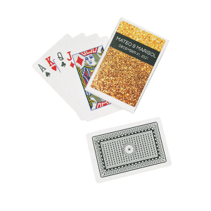 Glitter Print Playing Cards with Personalized Box (Per Dozen)