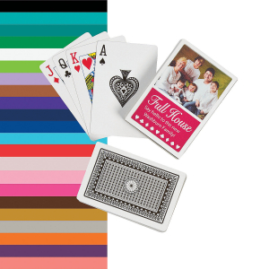 Full House Playing Cards with Custom Photo Box (Per Dozen)