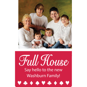 Full House Playing Cards with Custom Photo Box (Per Dozen)