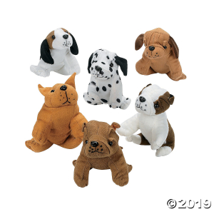 Realistic Stuffed Dogs (Per Dozen)