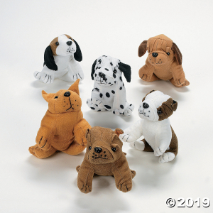 Realistic Stuffed Dogs (Per Dozen)