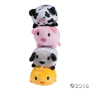 Roly-Poly Farm Stuffed Animals (Per Dozen)