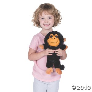 Goofy Stuffed Monkey with Realistic Face (1 Piece(s))