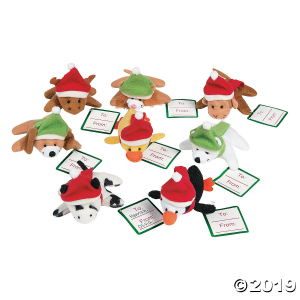 Mini Holiday Stuffed Animals (24 Piece(s))