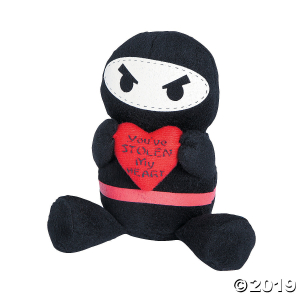 Valentine Plush Ninjas (Per Dozen)