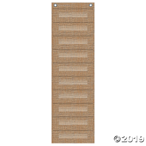 Burlap File Folder Storage Pocket Chart (1 Piece(s))