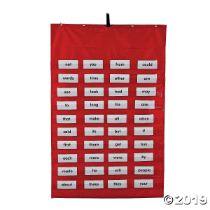 Red Pocket Chart (1 Piece(s))