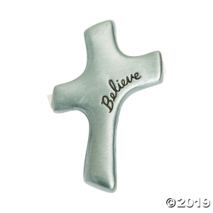 Believe Palm Cross with Scroll (1 Piece(s))
