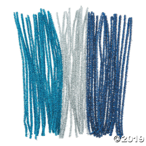 Winter Metallic Chenille Stems (50 Piece(s))