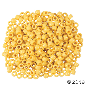 1/2 Lb. Of Yellow Pony Beads (1000 Piece(s))