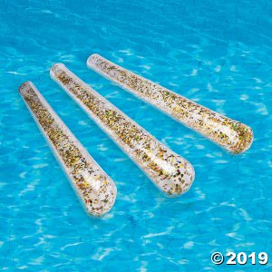 Inflatable Banzai® Glitter Pool Noodles (6 Piece(s))