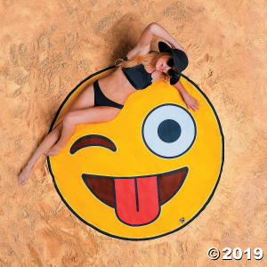 BigMouth® Crazy Emoji Beach Towel (1 Piece(s))