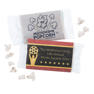 Personalized Movie Night Mini Popcorn Bags (Per Dozen)
