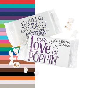 Personalized Our Love Is Poppin' Mini Popcorn Bags (Per Dozen)