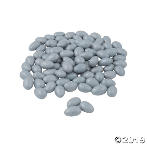 Silver Metallic Jordan Almonds (113 Piece(s))