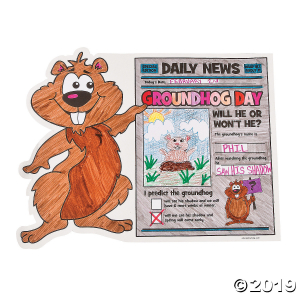 Color Your Own All About Groundhog Day Posters (30 Piece(s))