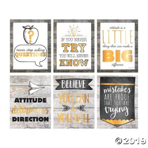 Rustic Classroom Posters (6 Piece(s))